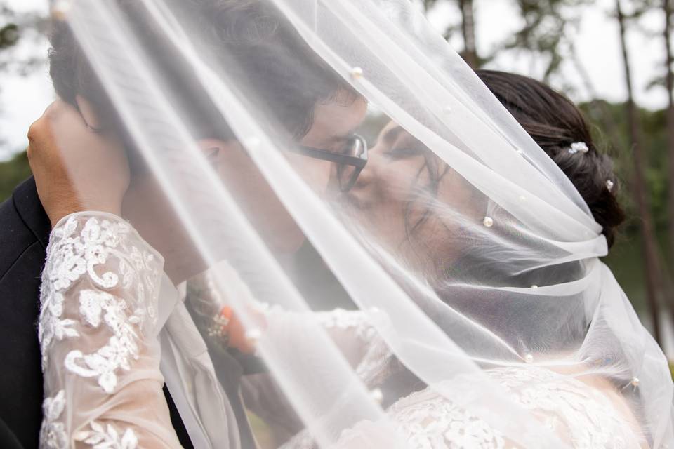 Kisses Under the Veil