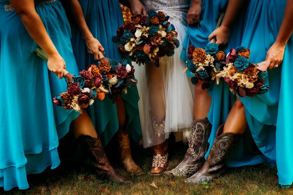 Boots and Flowers