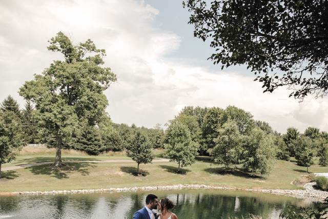Couple by Pond - Summer