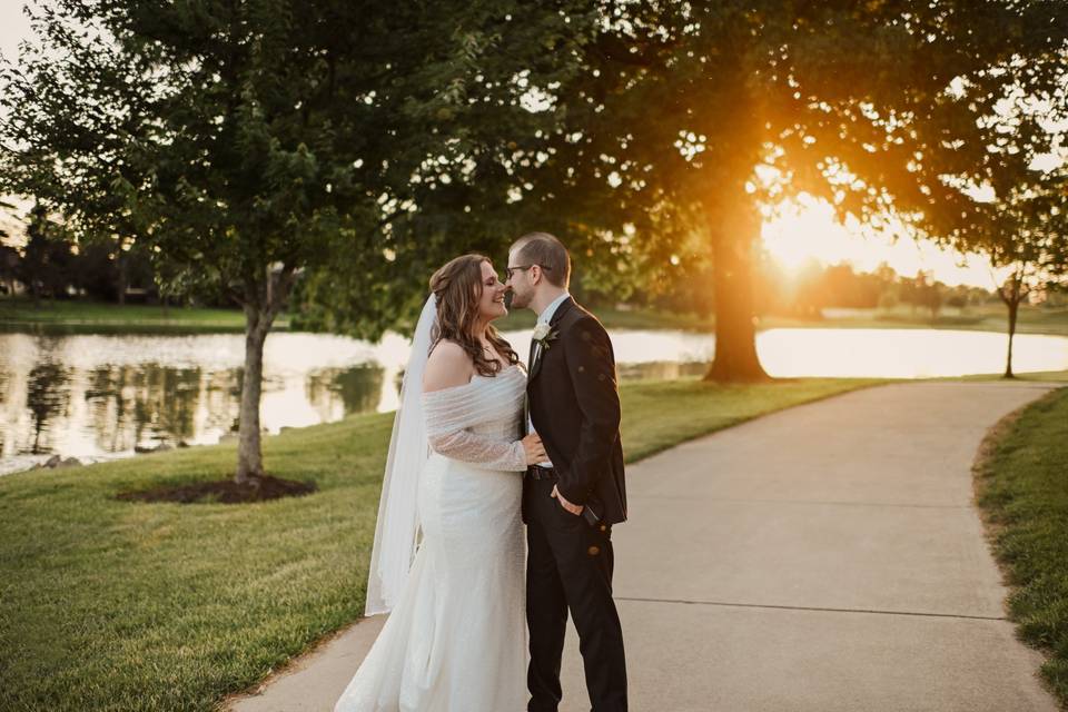 Golden Hour by Lake