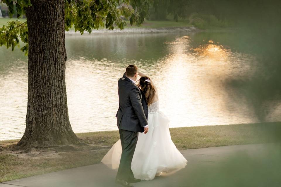 Candid Couple Photo near Lake