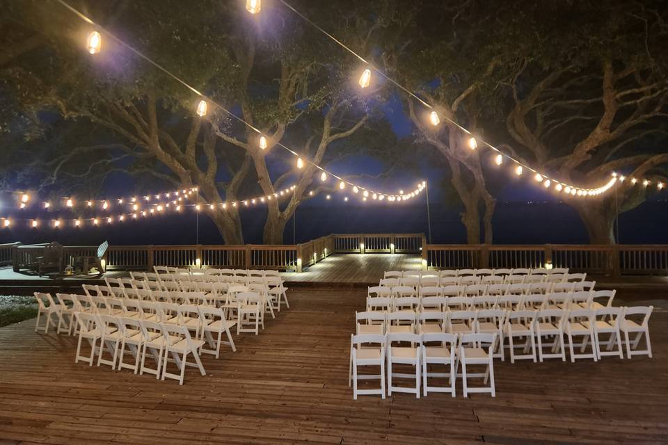 Nighttime String Light & Chair