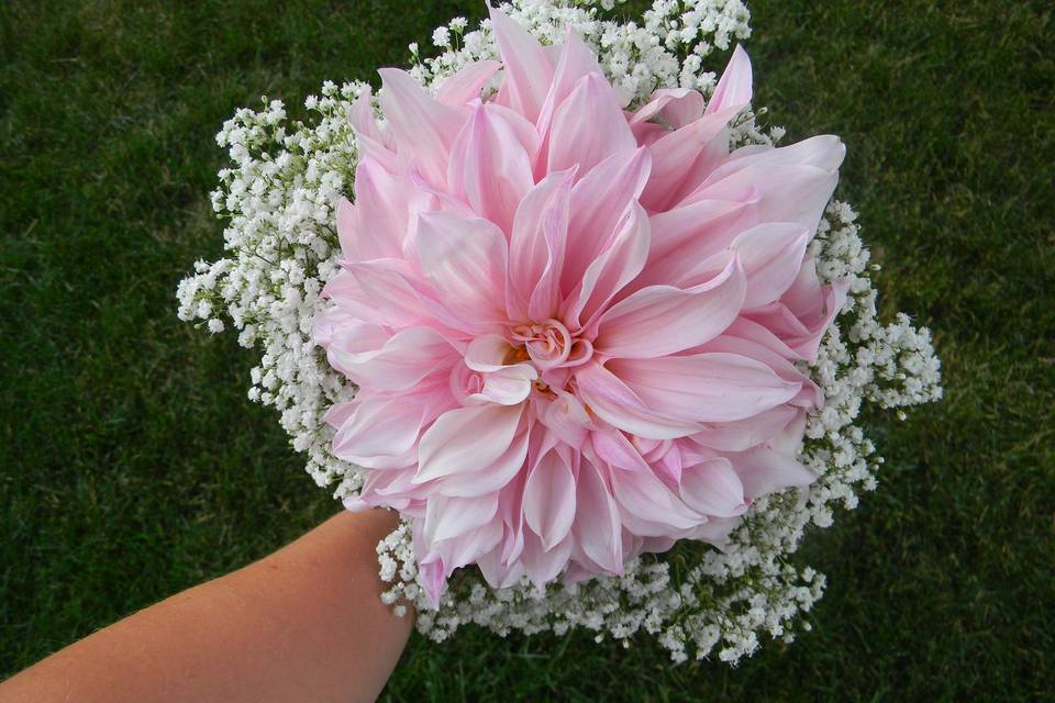 Large pink flower bouquet