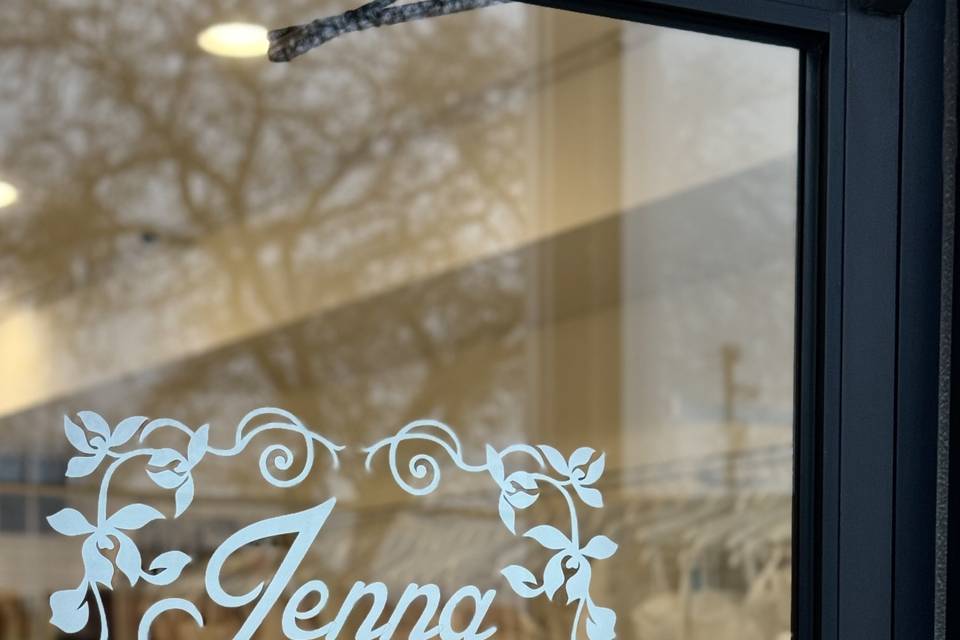 Jenna In White Bridal Salon