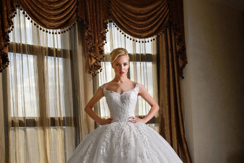 Full skirt wedding dress