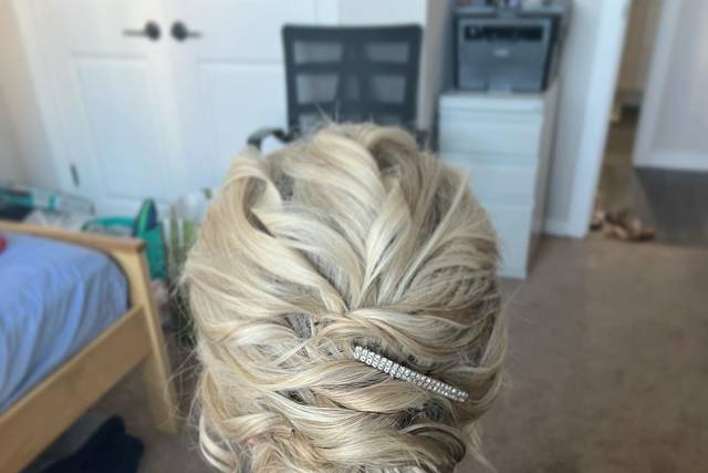 Textured updo