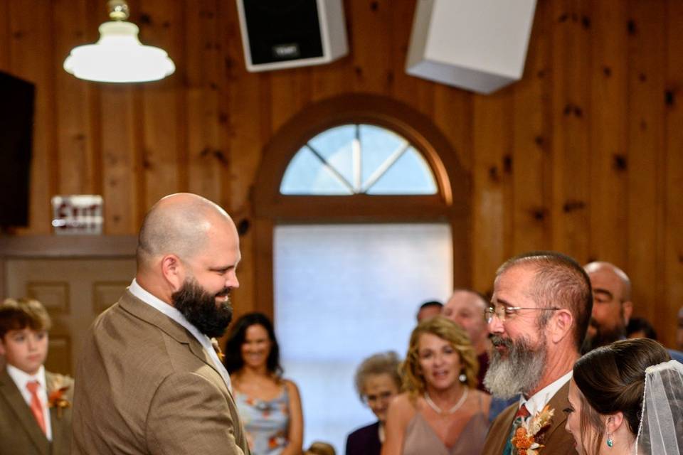 Father Hand Off