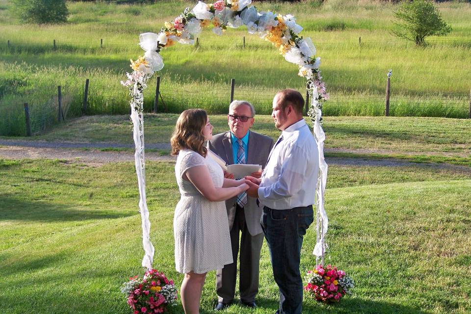 Wedding kiss