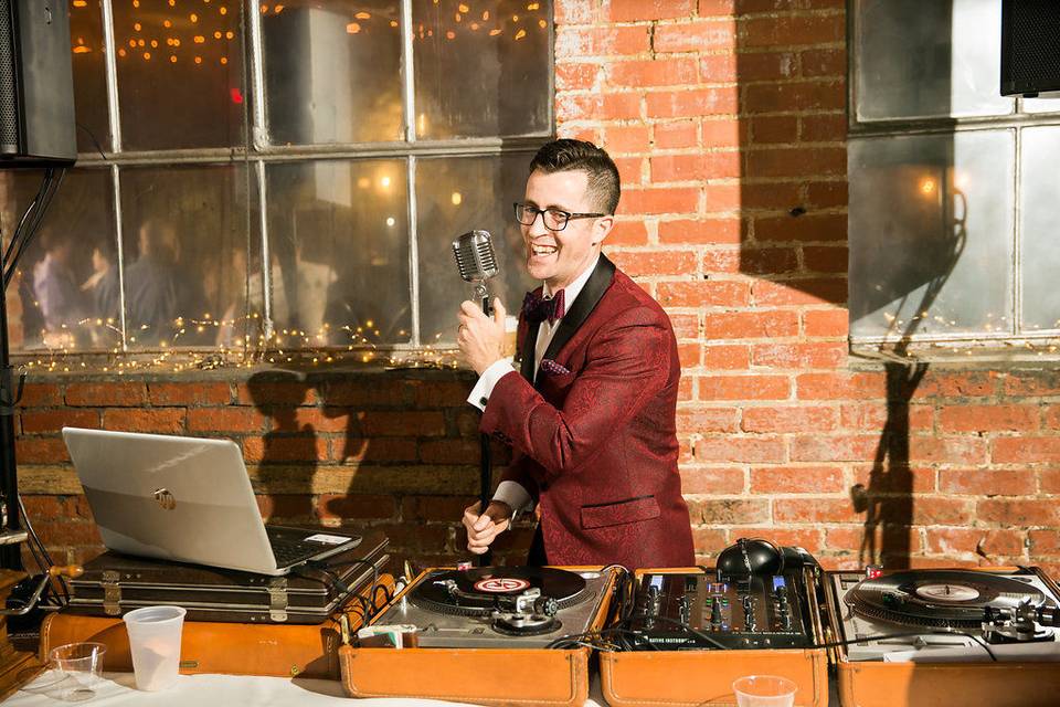 The wedding DJ