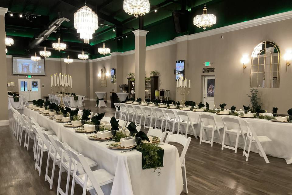 Ballroom with Long Tables
