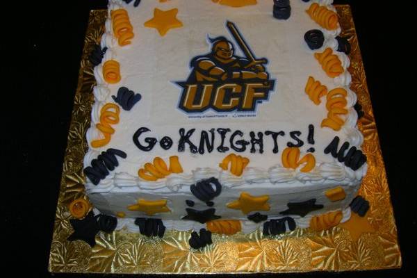 Grooms cake for a UCF Knights fan.