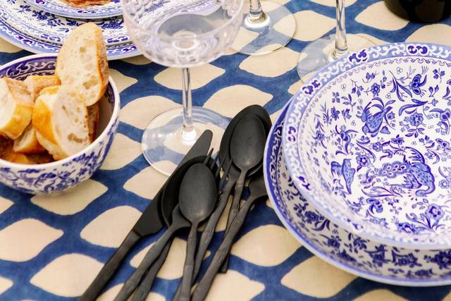 Blue Peacock Dinnerware