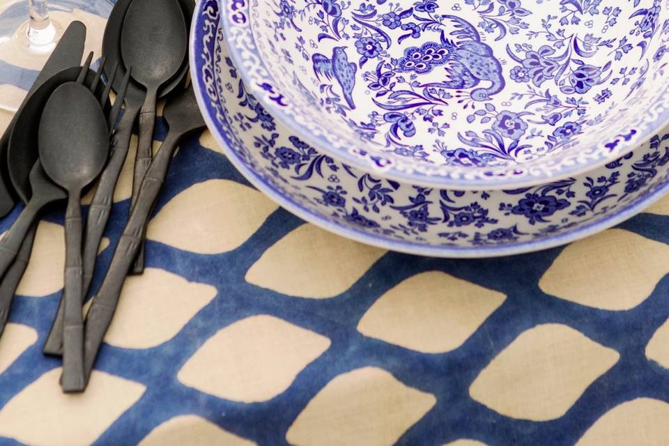 Blue Peacock Dinnerware
