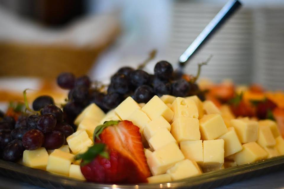 Fruit and cheese platter