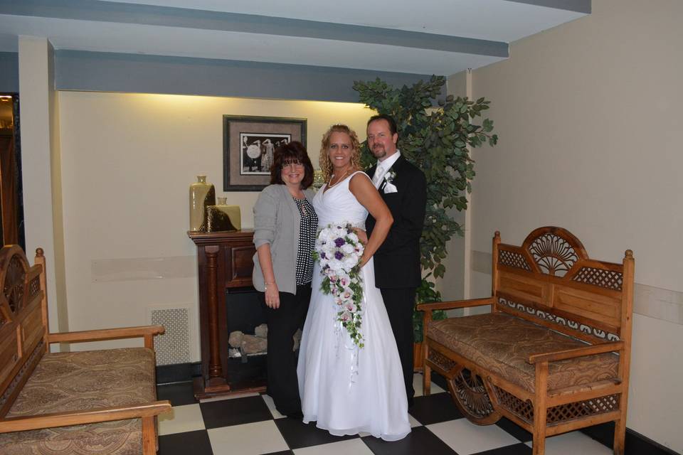 Photo with the officiant