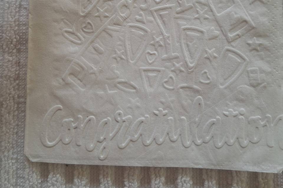 Embossed Champagne glasses Con