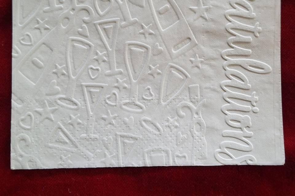 Embossed Champagne Glasses Con