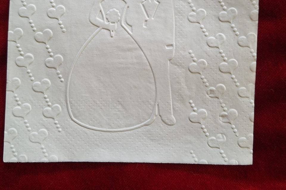 Embossed Bride & Groom string