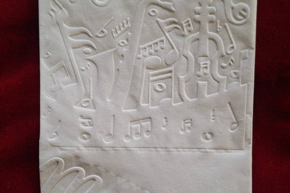 Embossed Mr. & Mrs Music