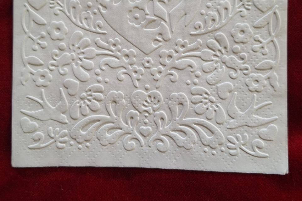Embossed Floral Heart