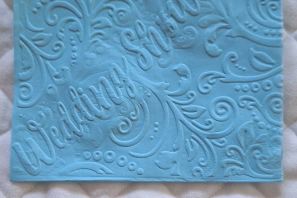 Embossed Wedding Shower inside