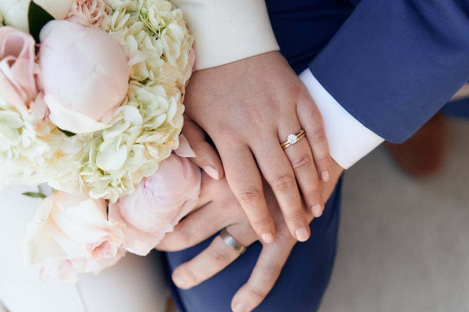 Ring shot with Bouquet