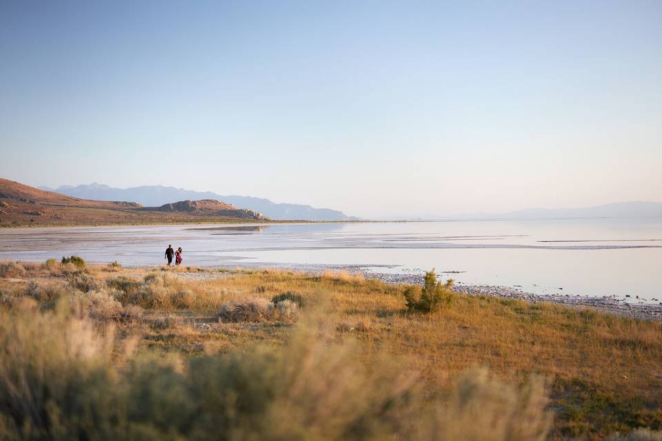 Utah Salt Flats Landscape