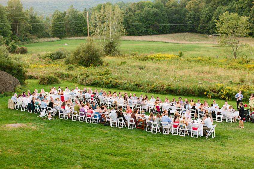 Outdoor wedding ceremony