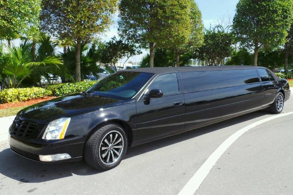 Black limousine