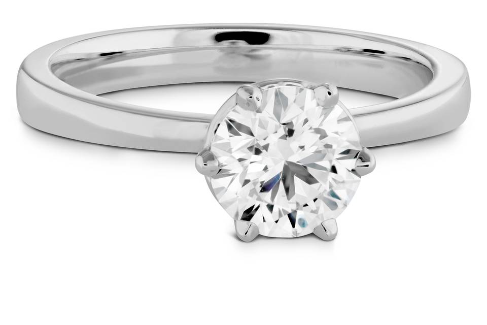 HOF Signature 6 Prong Solitaire Engagement Ring
