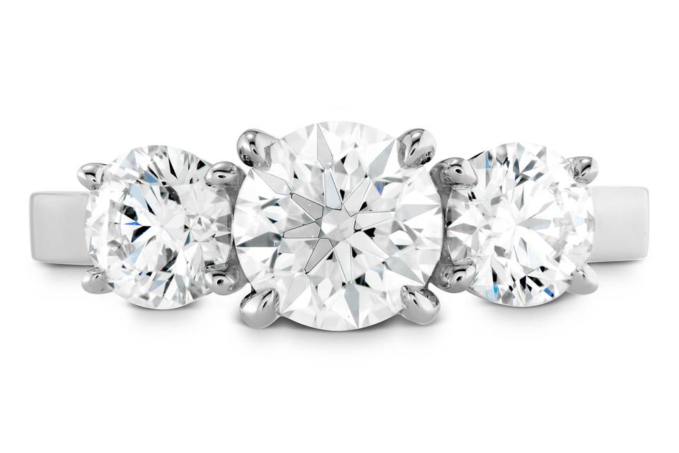 Illustrious Three Stone Engagement Ring