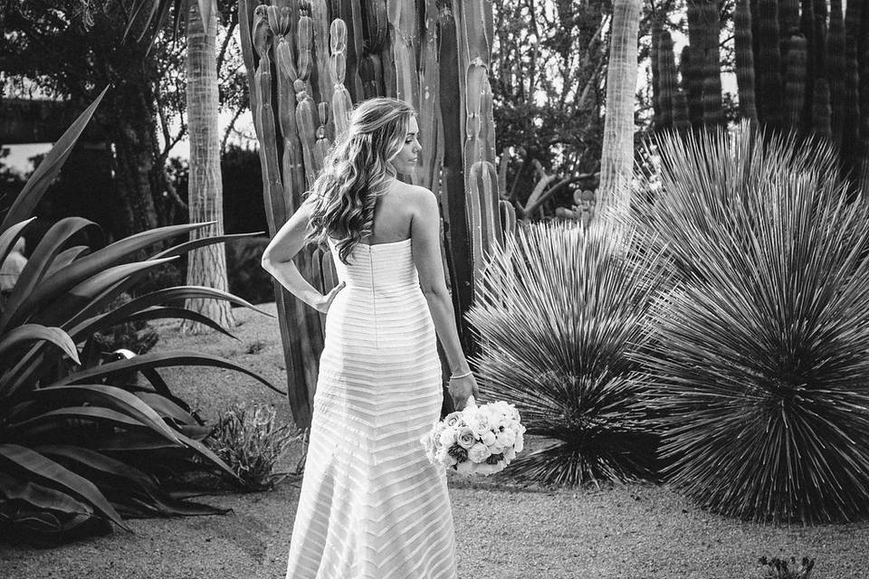 Garden Wedding B&W