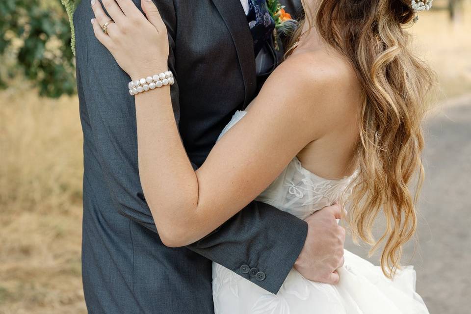 Boutonniere with orange