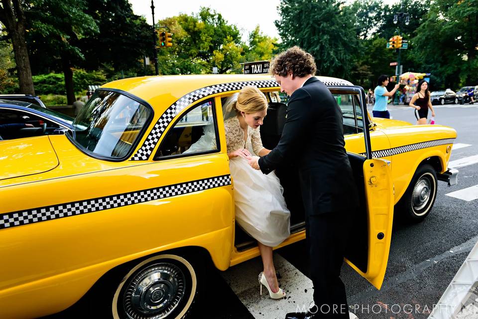 Vintage Taxi Wedding