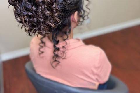 Natural Curls Bridal Hair