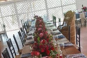 Rustic wedding reception