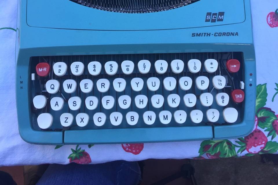 My typewriter Edna.