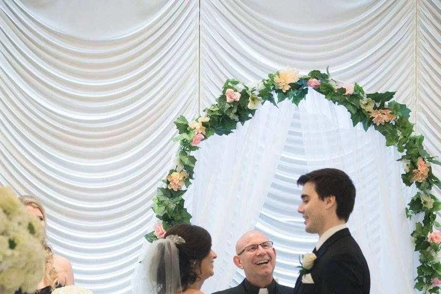 The wedding arch