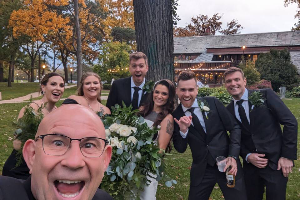 Bridal party selfie