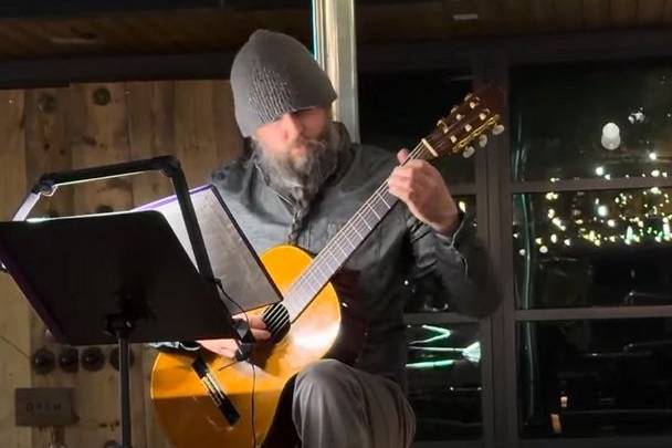 Classical guitar performance