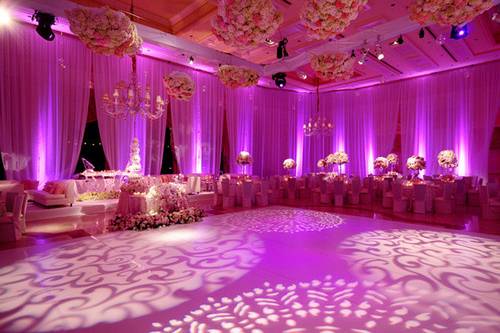 Room Uplighting enhancement. Transform any room in any venue with uplights. Lights can be programmed to any color as well as programmed to change for dance sets