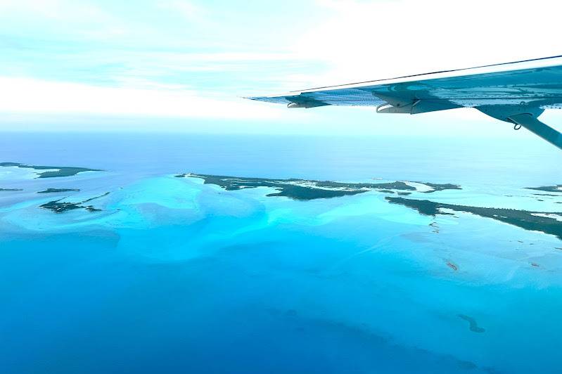 Flying into Bahamas
