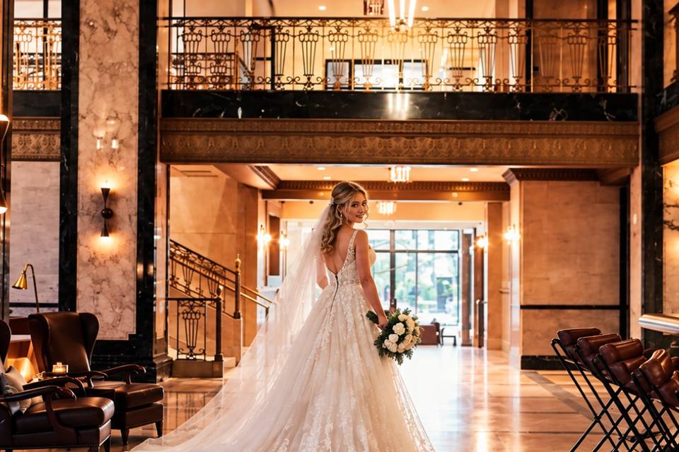 Bride in Trade Room