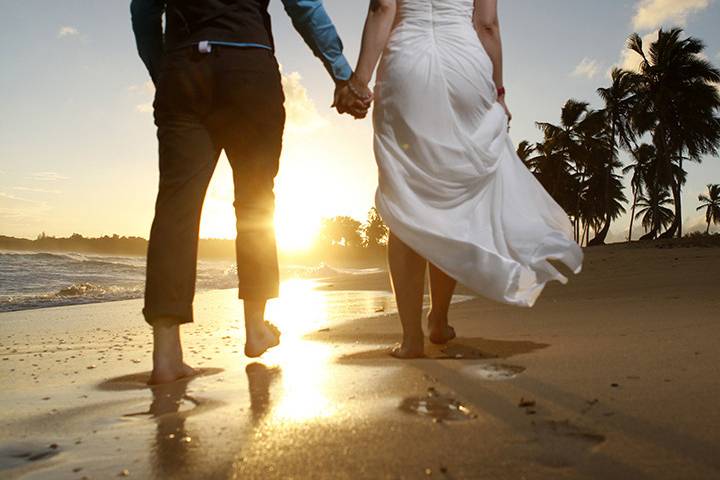 Trash the dress photo session at Macao Beach Punta Cana.