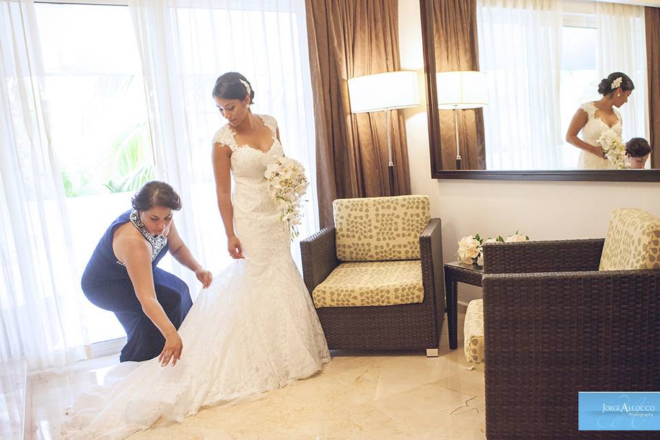 Wedding photography at Melia Caribe Hotel Punta Cana Dominican Republic.