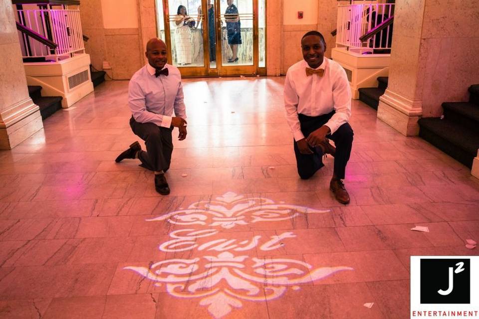 East Wedding custom gobo