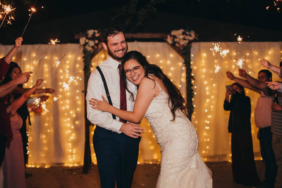 Fairy light backdrop