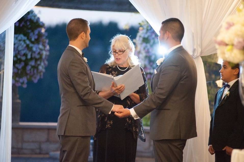 Leading the ceremony