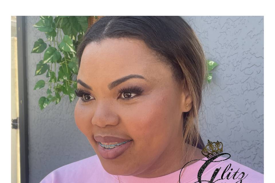 Soft glam/ Pop of color