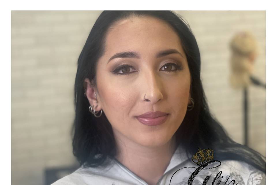 Soft glam/no lashes